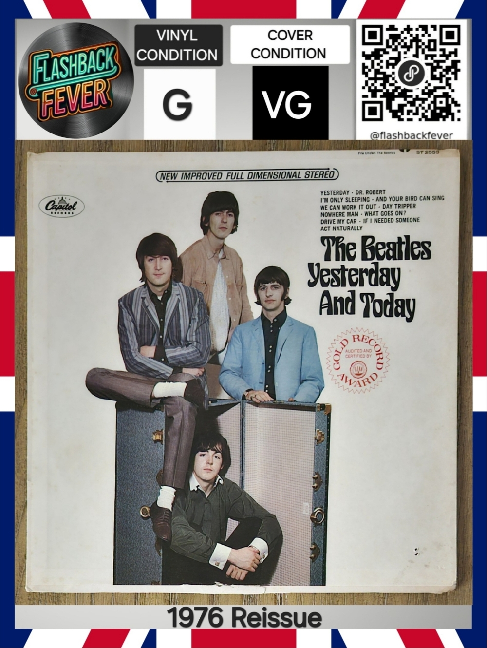THE BEATLES•Yesterday and Today•US 1976 (#ST 2553) Jacksonville Press, Reissue